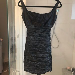 Nicole Miller NWT fitted metal cotton dress